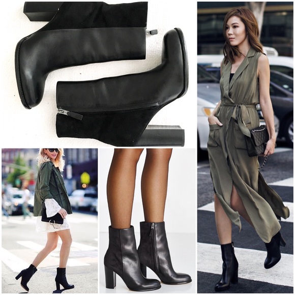 sam edelman reyes mixed leather bootie - Picture 2 of 8